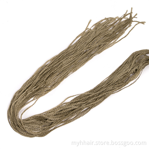 Long Inch Low Temperature  Colorful Pure Color rope Wholesale Straight Small Box Braid Hair extensions Crochet Hair